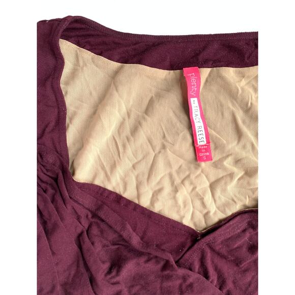 Plenty by Tracy Reese Criss Cross Ruched Dress in Port Size 4 - Picture 8 of 10